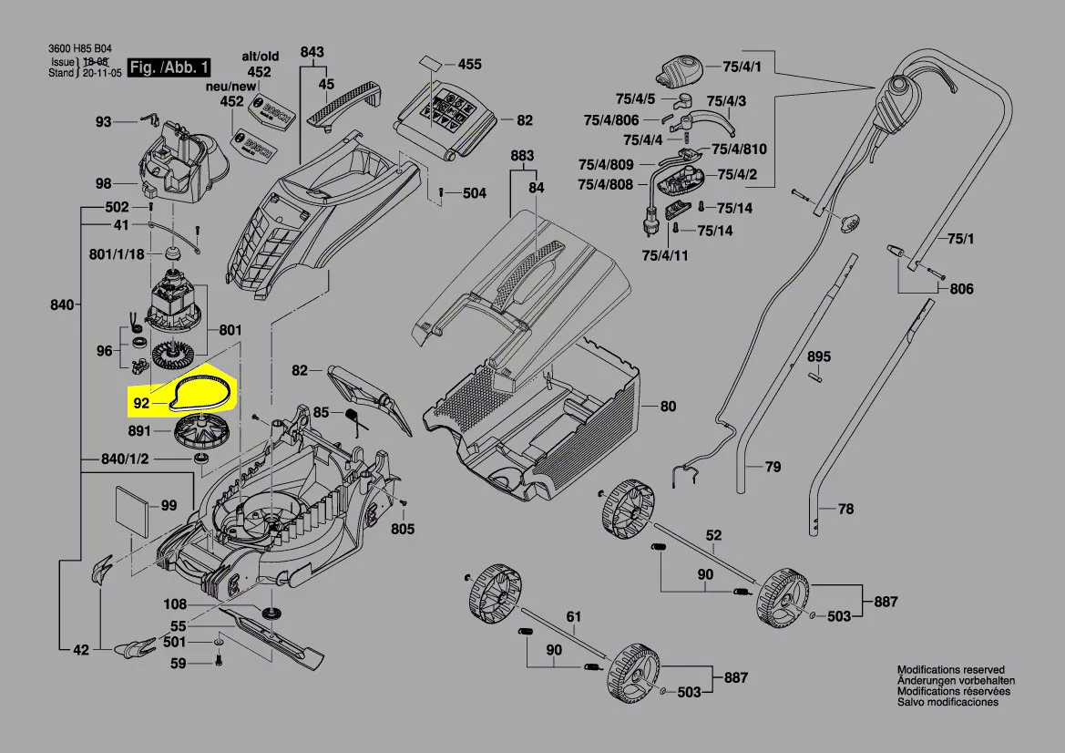 Courroie réf. 1 600 A02 K8R BOSCH